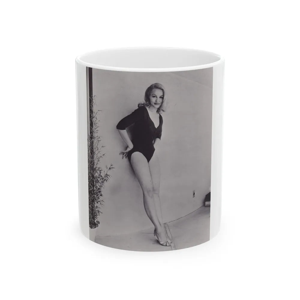 Julie Newmar #470 (Vintage Female Icon) White Coffee Mug-11oz-Go Mug Yourself