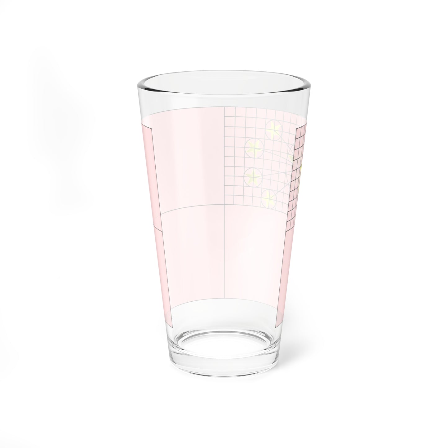 Construction sheet of Flag of the Peoples Republic of China (China) Pint Glass 16oz