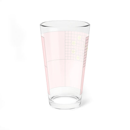 Construction sheet of Flag of the Peoples Republic of China (China) Pint Glass 16oz