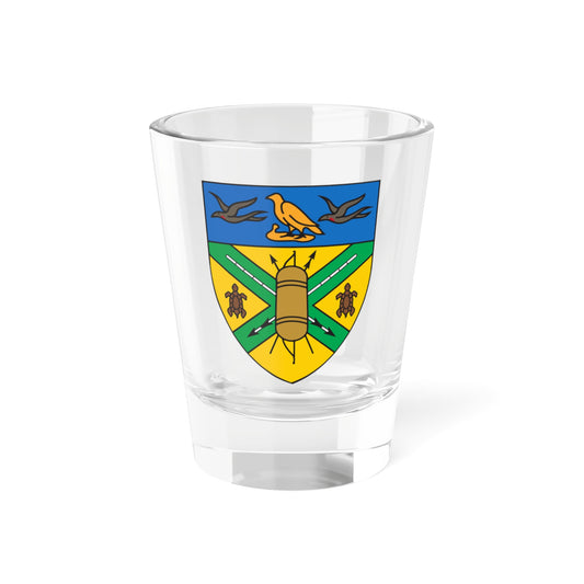 Insigne Insularum Salomonis (Solomon Islands) (Coat of Arms) Shot Glass 1.5oz