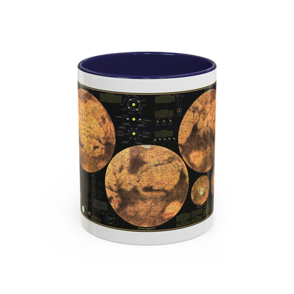 Space - MARS The Red Planet (1973) (Map) Accent Coffee Mug