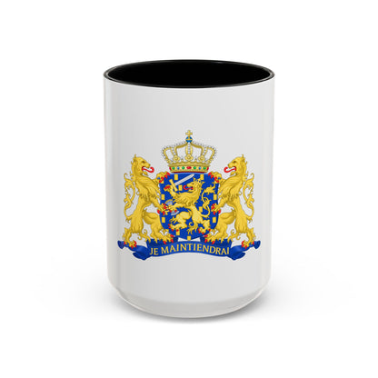 State coat of arms of the Netherlands - Accent Coffee Mug