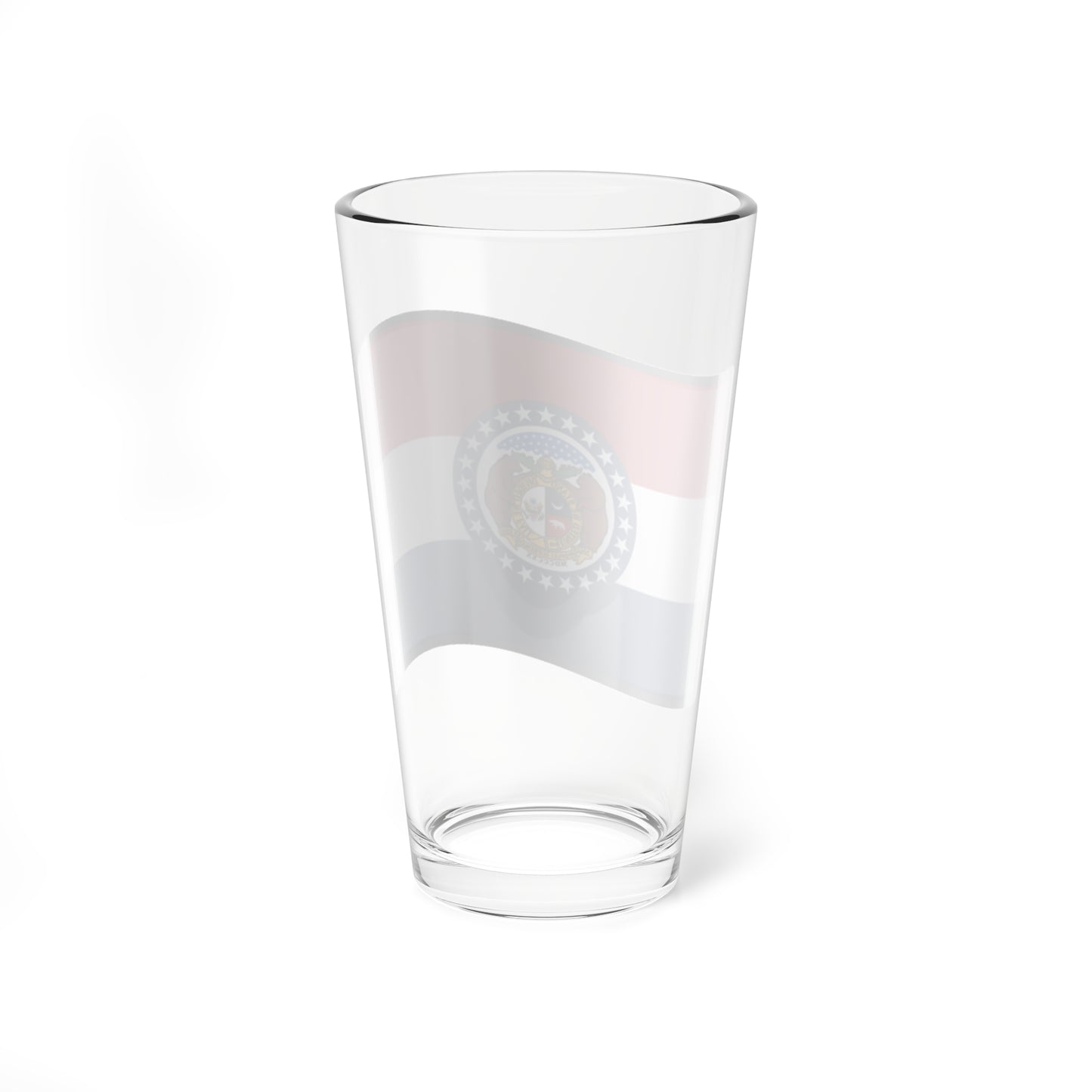 Nuvola Missouri flag (United States) Pint Glass 16oz