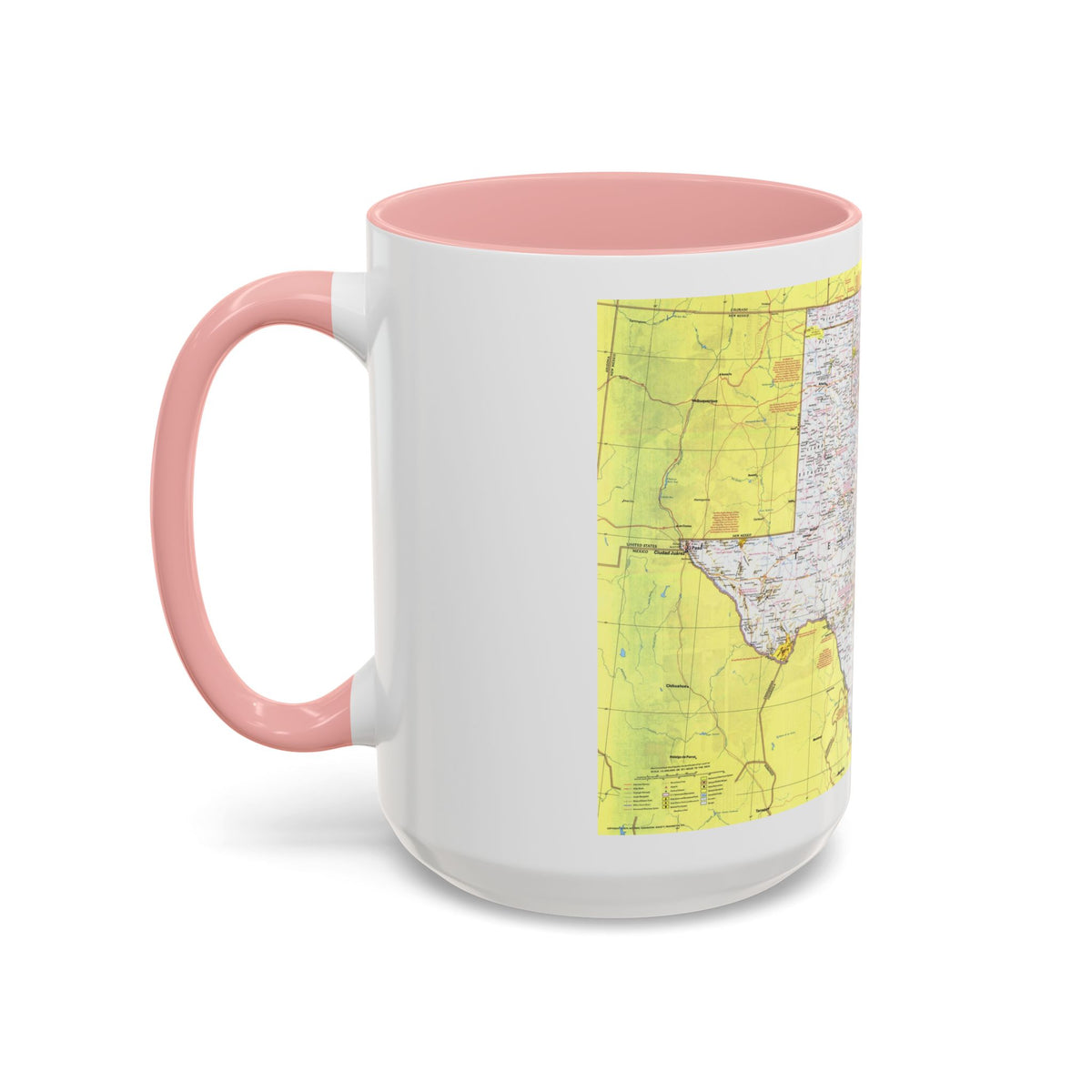 USA - South Central States 1 (1974) (Map) Accent Coffee Mug
