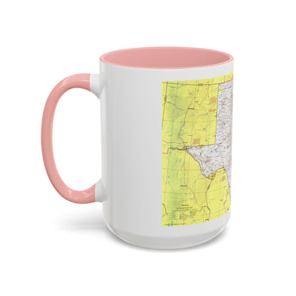 USA - South Central States 1 (1974) (Map) Accent Coffee Mug
