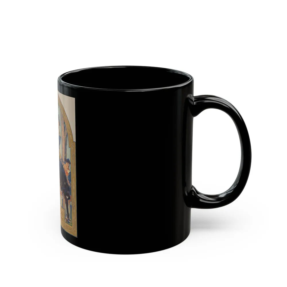 General Washington, magazine cover study - Black Coffee Mug-Go Mug Yourself