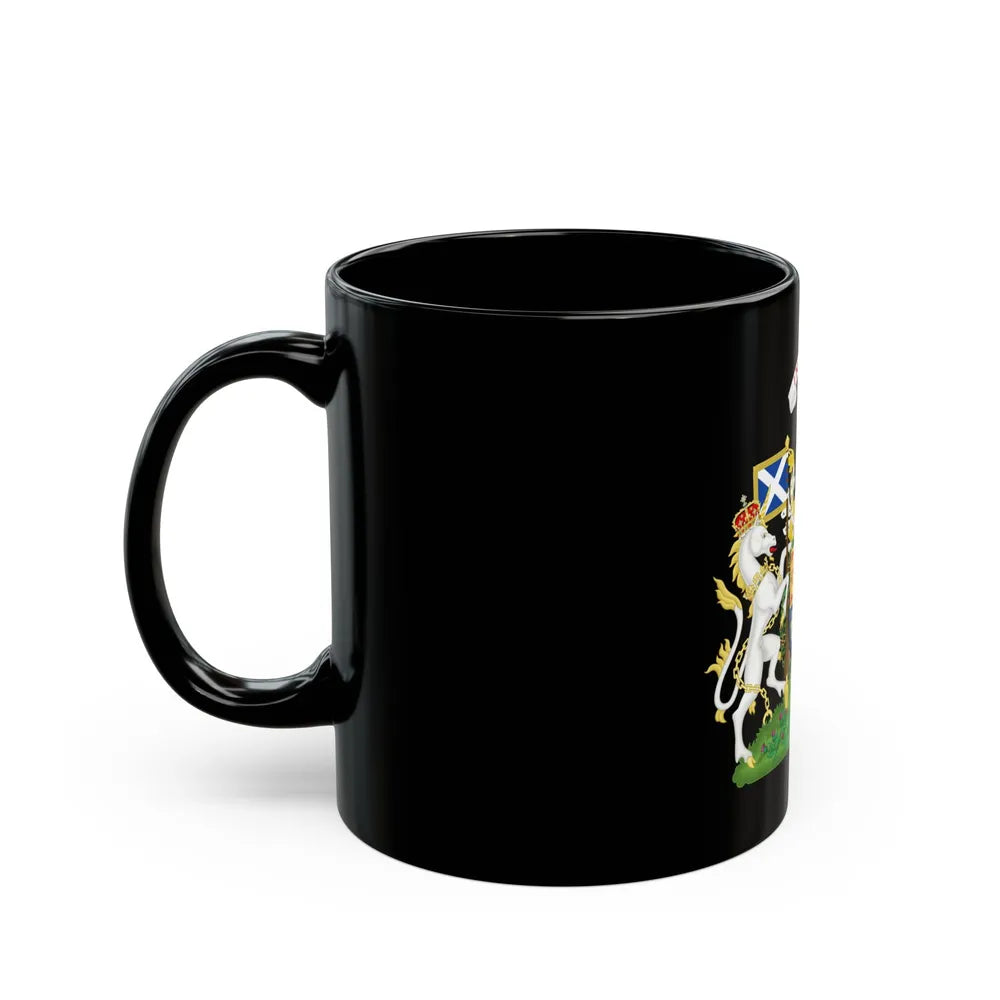 Coat of Arms of Scotland (1603-1649) - Black Coffee Mug-Go Mug Yourself