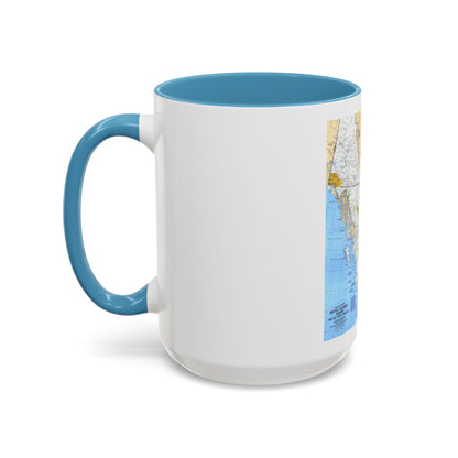 Canada - British Columbia, Alberta & Yukon (1978) (Map) Accent Coffee Mug