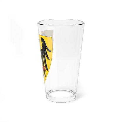 Shield and Coat of Arms of the Holy Roman Emperor c.1200-c.1300 (Austria) (Coat of Arms) Pint Glass 16oz