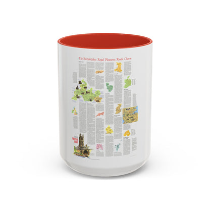 British Isles - A Traveller's Map 2 (1974) (Map) Accent Coffee Mug
