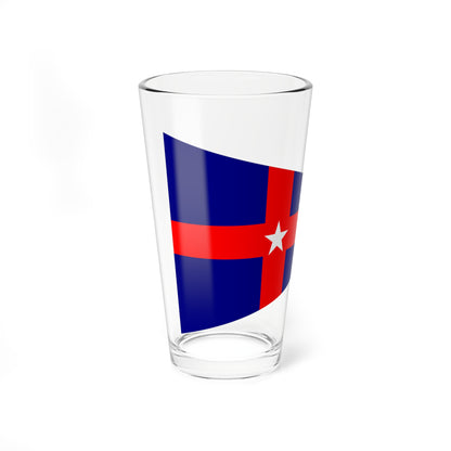 Burgee of the New York Yacht Club (United States) Pint Glass 16oz