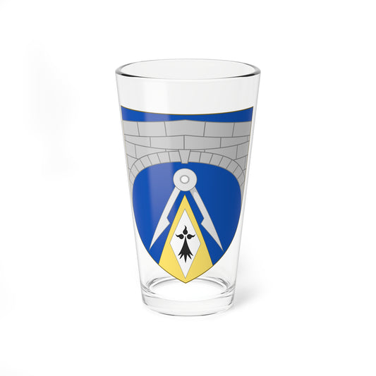 Shield of Brunel University (United Kingdom) (Coat of Arms) Pint Glass 16oz