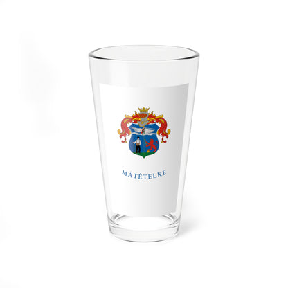 Flag of Matetelke (Hungary) Pint Glass 16oz