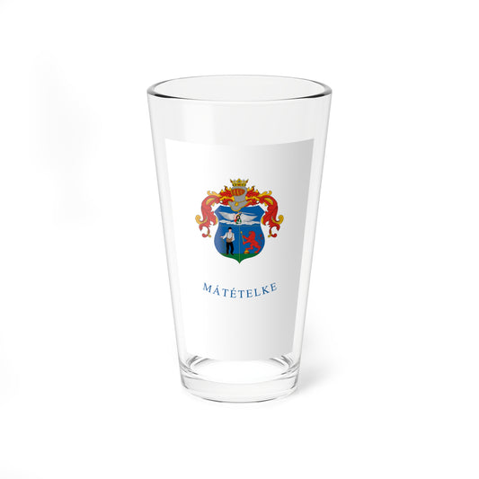 Flag of Matetelke (Hungary) Pint Glass 16oz