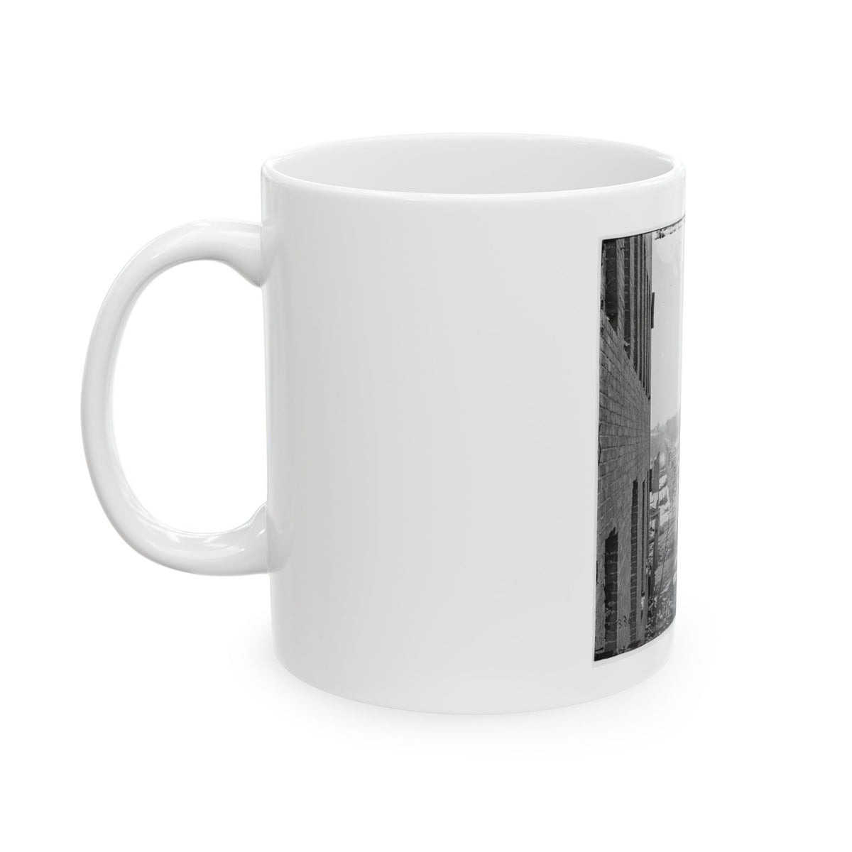 Richmond, Va. Ruins Of Richmond & Petersburg Railroad Bridge (U.S. Civil War) White Coffee Mug