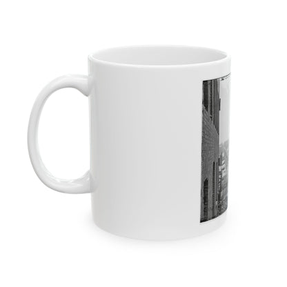 Richmond, Va. Ruins Of Richmond & Petersburg Railroad Bridge (U.S. Civil War) White Coffee Mug