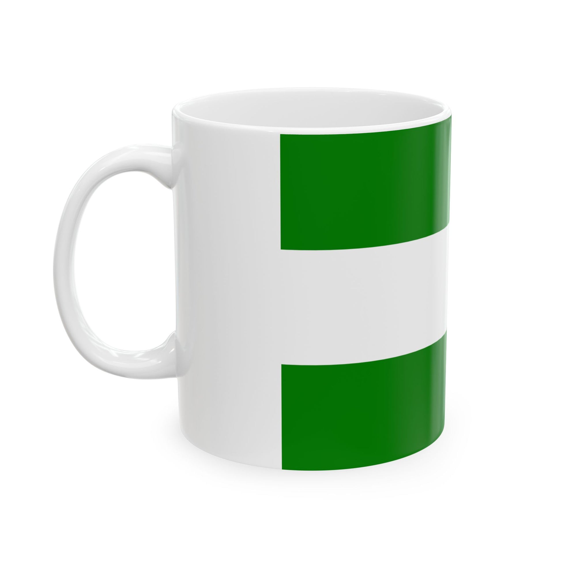 Flag of Rotterdam the second city of The Netherlands - White Coffee Mug-Go Mug Yourself