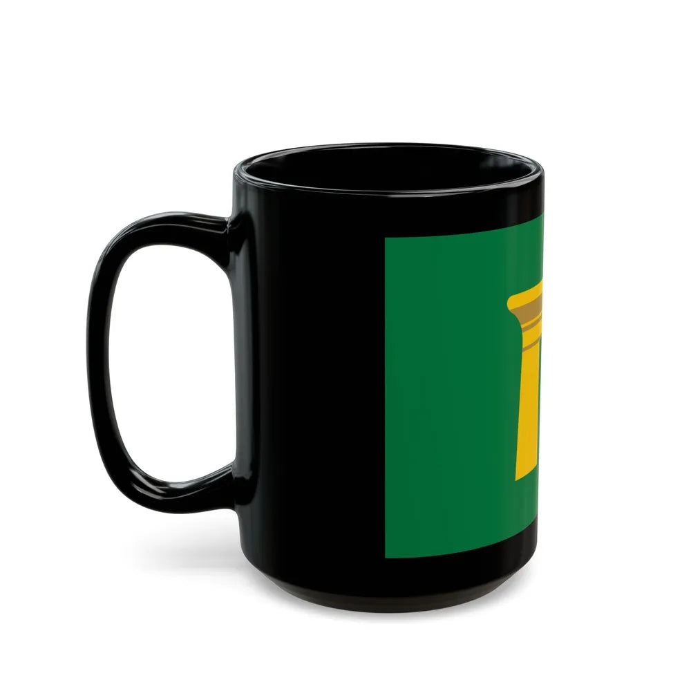 Flag of the Qena Governorate Egypt - Black Coffee Mug-Go Mug Yourself