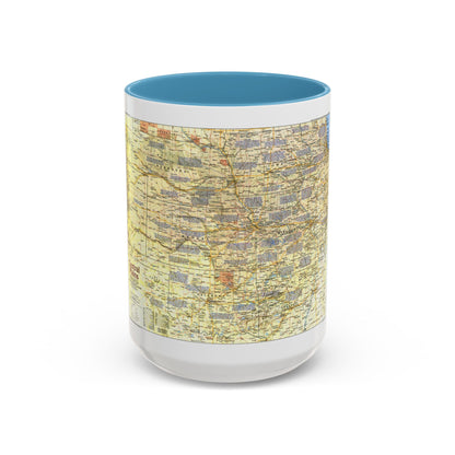 USA - Central Plains 1 (1985) (Map) Accent Coffee Mug