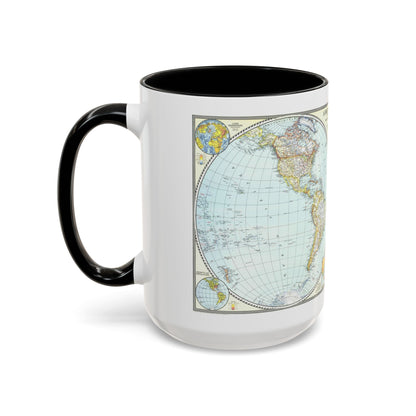 World Map (1941) (Map) Accent Coffee Mug