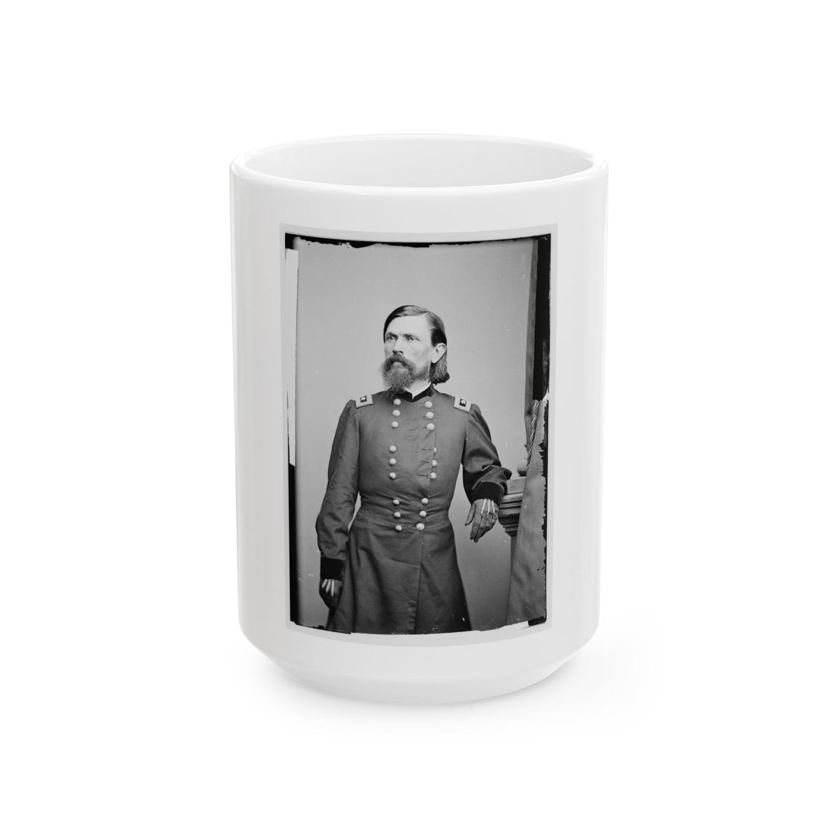 Portrait Of Maj. Gen. Thomas L. Crittenden, Officer Of The Federal Army (U.S. Civil War) White Coffee Mug