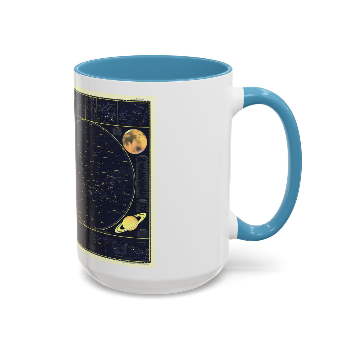 Heavens, The 1 (1957) (Map) Accent Coffee Mug