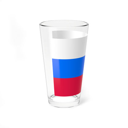 Flag of Russia CMYK (Russia) Pint Glass 16oz