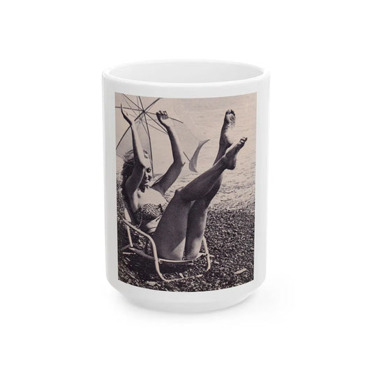 Julie Newmar #212 (Vintage Female Icon) White Coffee Mug-15oz-Go Mug Yourself