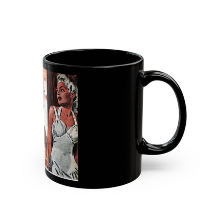 Ed holds a seance, Liberty magazine, March 1, 1941 - Black Coffee Mug-Go Mug Yourself