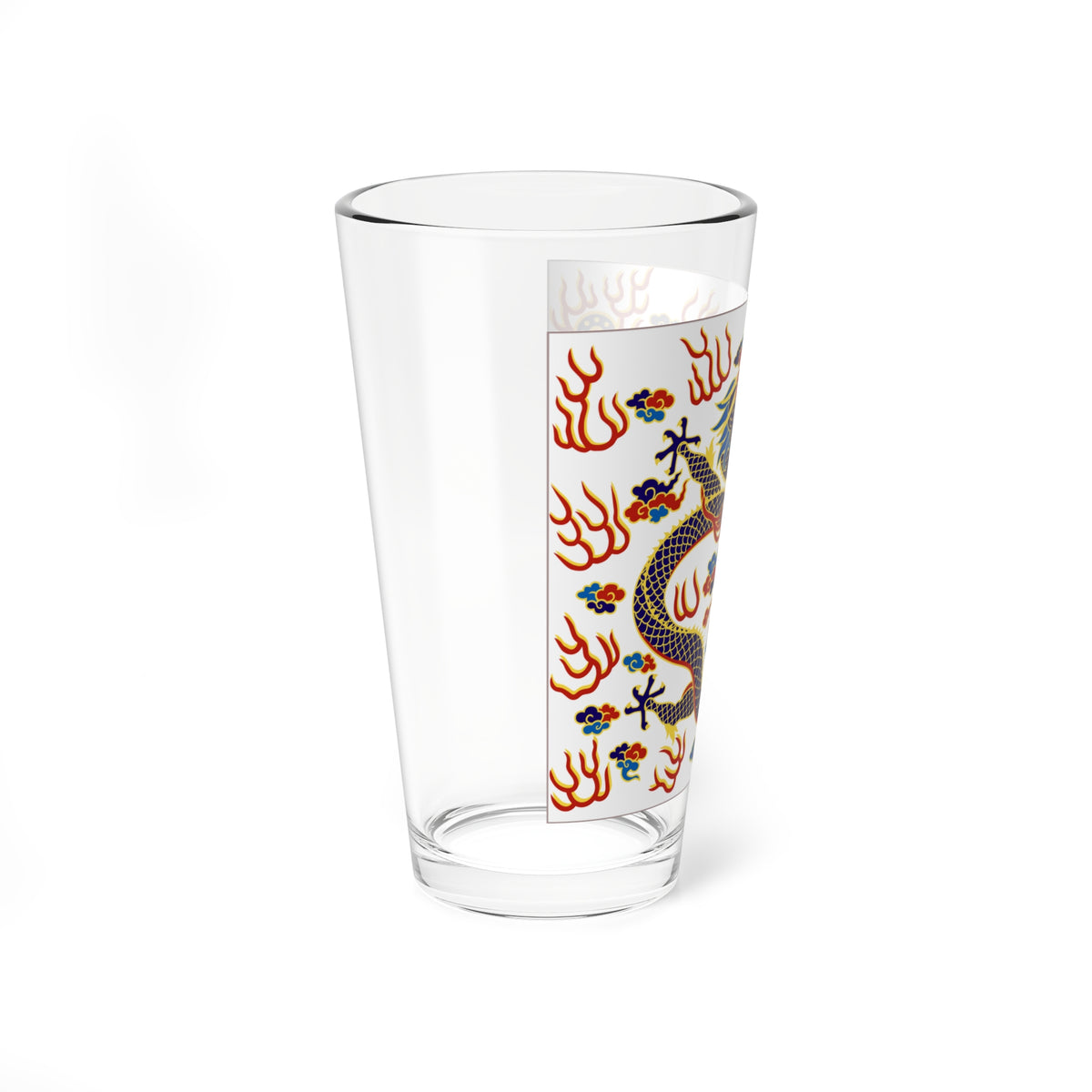 Plain White Banner (China) Pint Glass 16oz