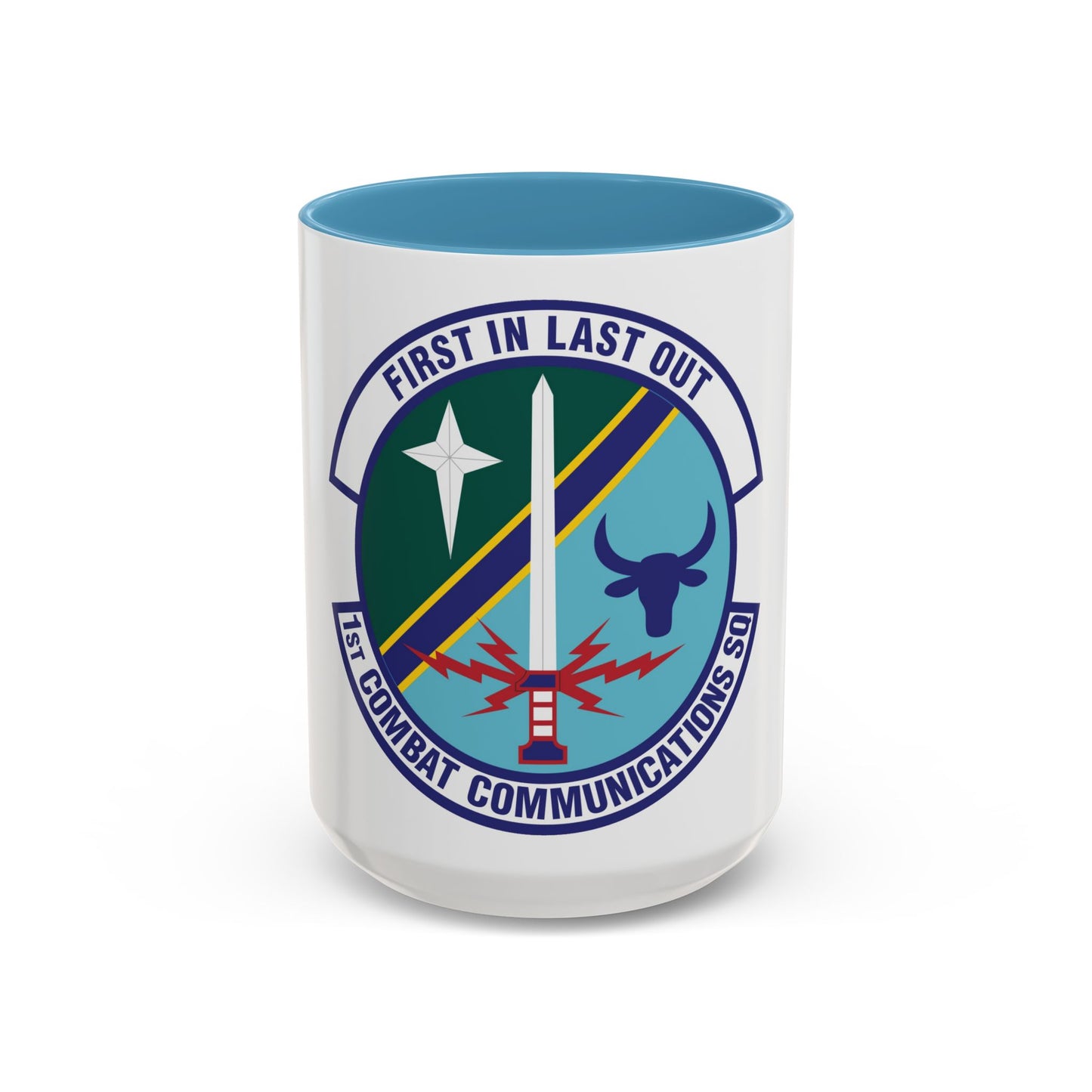 1st Combat Communications Squadron (U.S. Air Force) Accent Coffee Mug