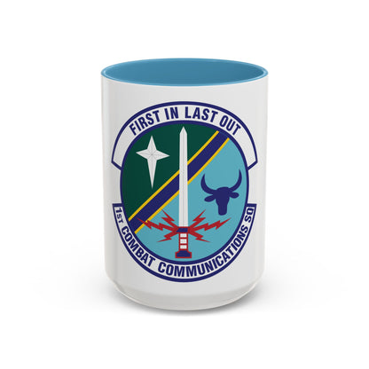 1st Combat Communications Squadron (U.S. Air Force) Accent Coffee Mug