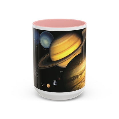 Space - The Solar System - Our Celestial Family (1990) (Map) Accent Coffee Mug