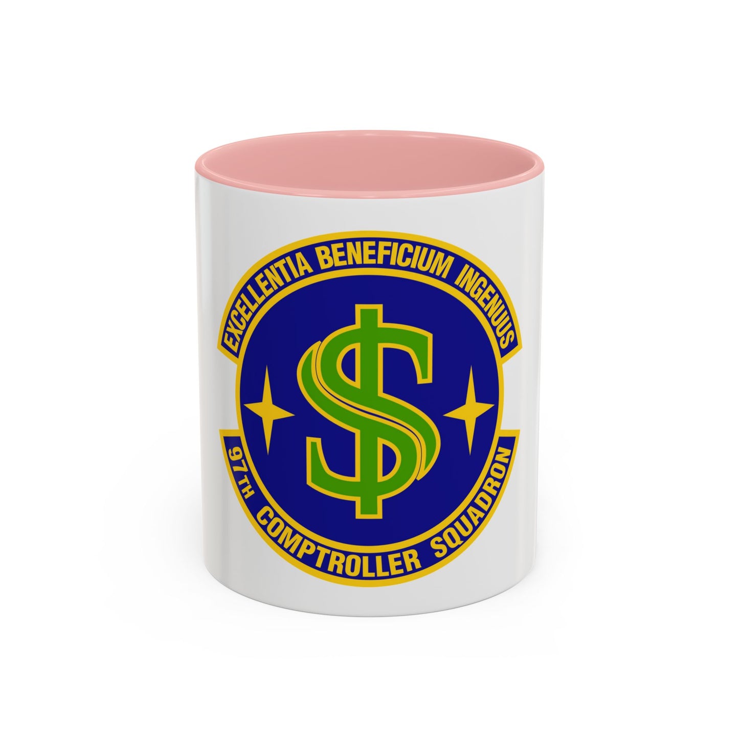 97th Comptroller Squadron (U.S. Air Force) Accent Coffee Mug