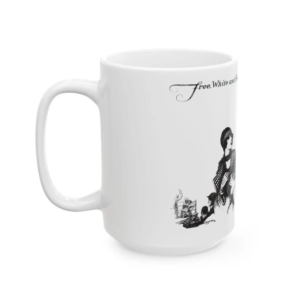 Free, White and Female (6), Collier's, March 24, 1928 - White Coffee Mug-Go Mug Yourself