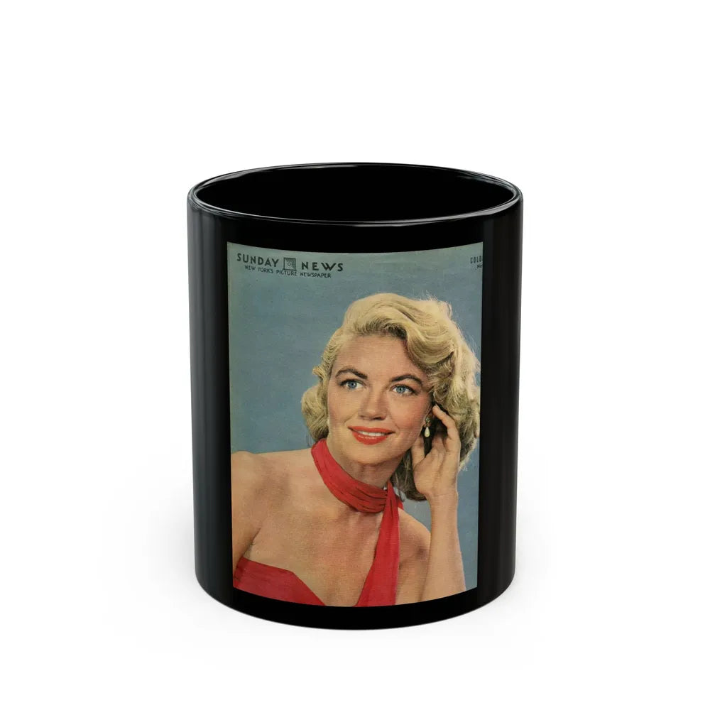 Dorothy Malone #176 - Mag. Cover (Vintage Female Icon) Black Coffee Mug-11oz-Go Mug Yourself