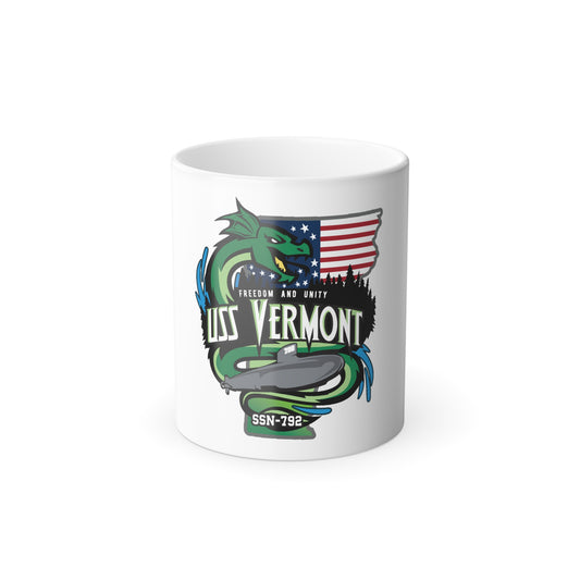 USS Vermont SSN 7921 (U.S. Navy) Color Changing Mug 11oz
