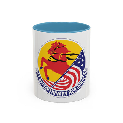 557th Expeditionary Red Horse Squadron (U.S. Air Force) Accent Coffee Mug