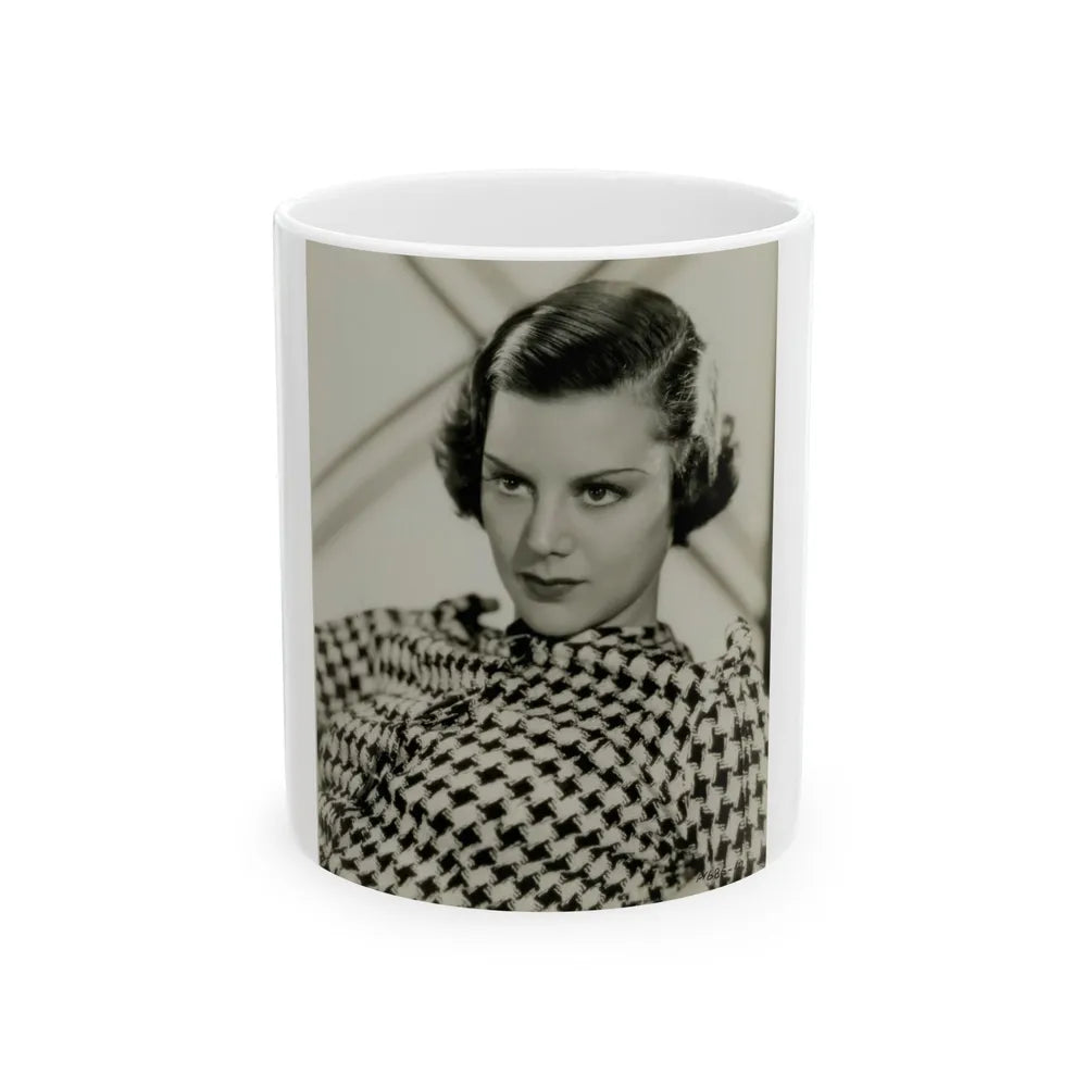 Helen Mack #09 (Vintage Female Icon) White Coffee Mug-11oz-Go Mug Yourself