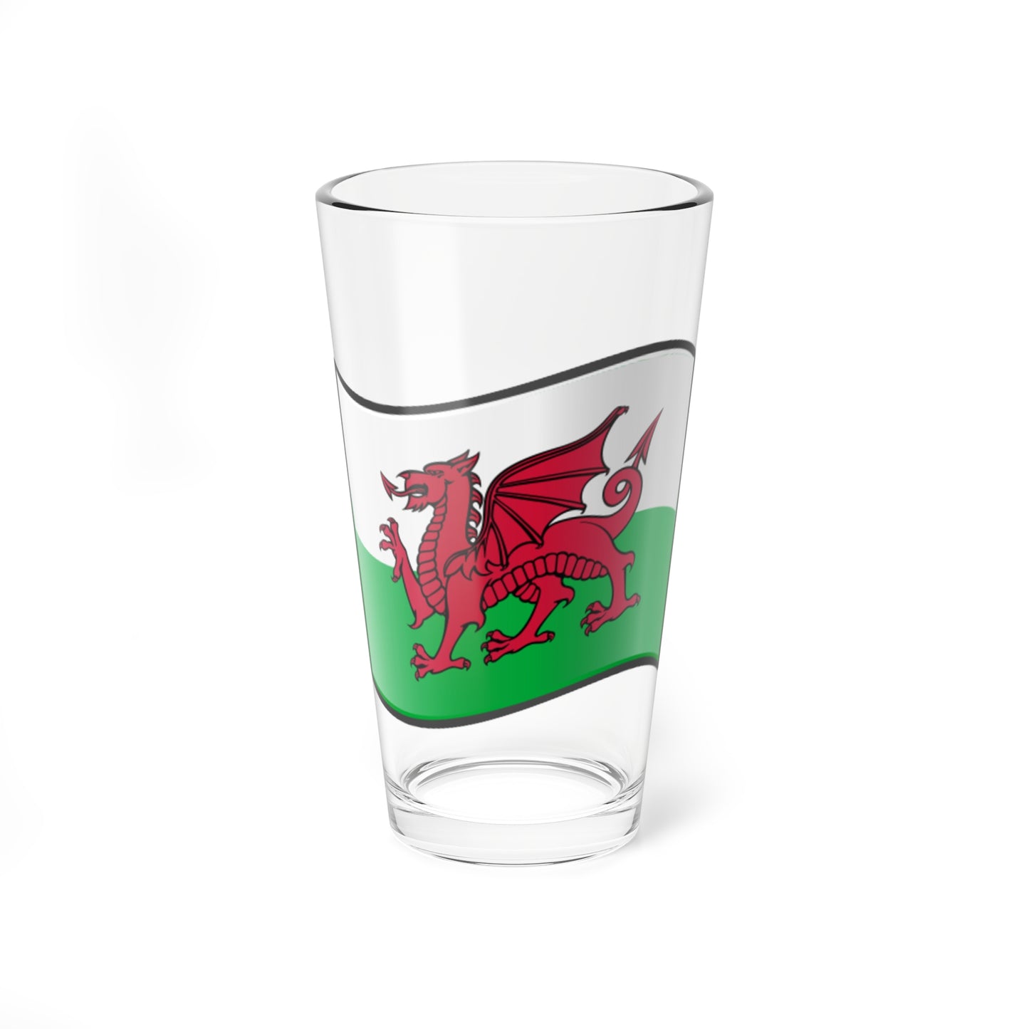 Nuvola Welsh flag (United Kingdom) Pint Glass 16oz