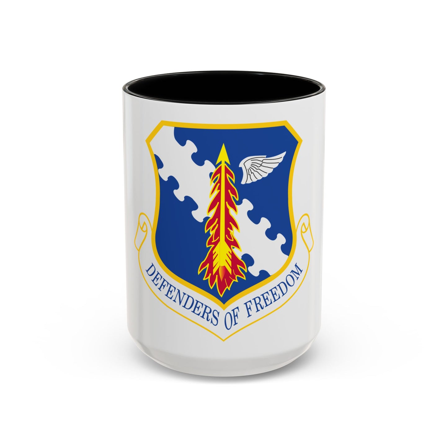 182d Airlift Wing insignia AFD 080128 056 (U.S. Air Force) Accent Coffee Mug