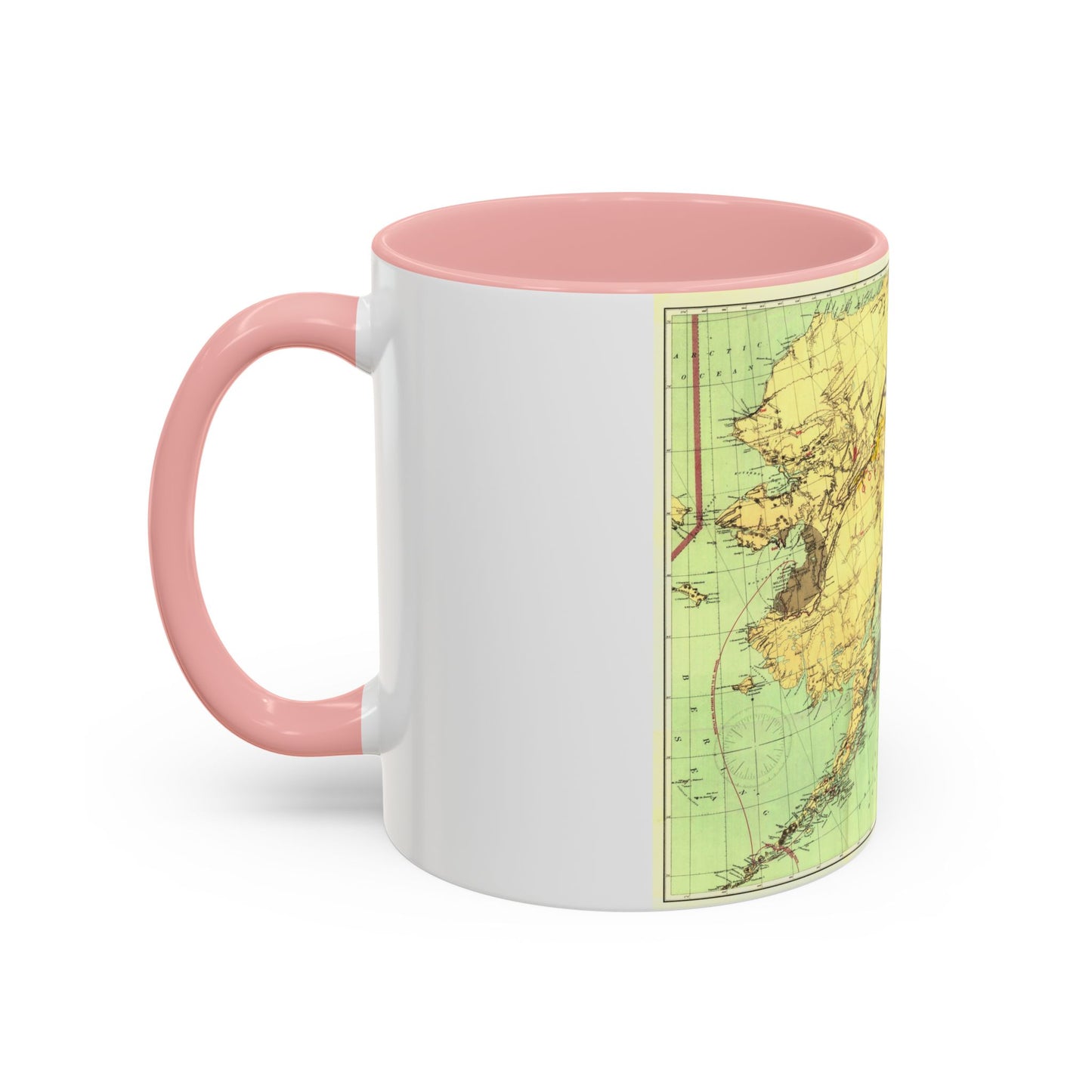 Alaska - The Gold & Coal Fields (1898) (Map) Accent Coffee Mug