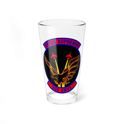 926 Aircraft Maintenance Squadron AFRC (U.S. Air Force) Pint Glass 16oz-16oz-Go Mug Yourself