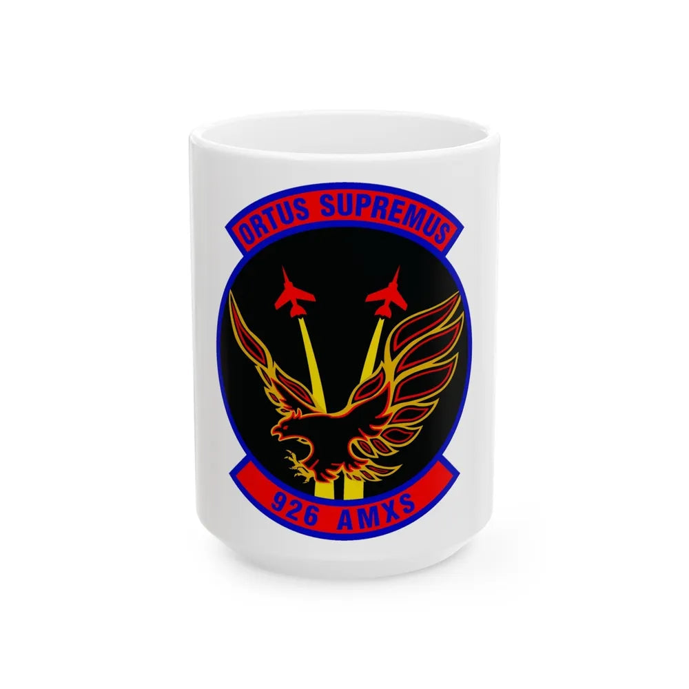 926 Aircraft Maintenance Squadron AFRC (U.S. Air Force) White Coffee Mug-15oz-Go Mug Yourself