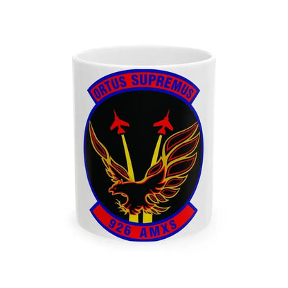 926 Aircraft Maintenance Squadron AFRC (U.S. Air Force) White Coffee Mug 11oz - Go Mug Yourself