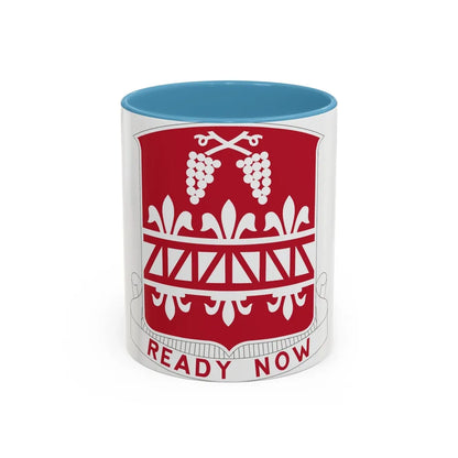 926 Engineer Battalion (U.S. Army) Accent Coffee Mug-11oz-Light Blue-Go Mug Yourself