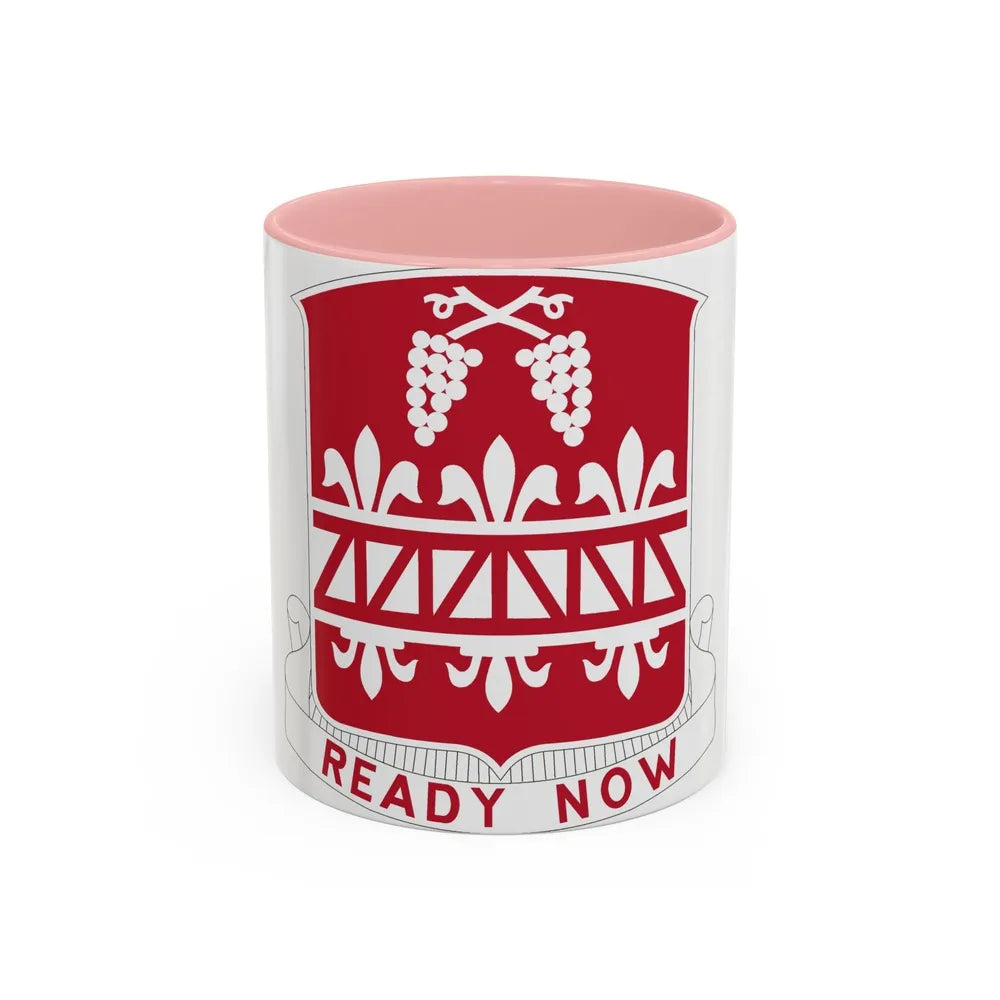 926 Engineer Battalion (U.S. Army) Accent Coffee Mug-11oz-Pink-Go Mug Yourself