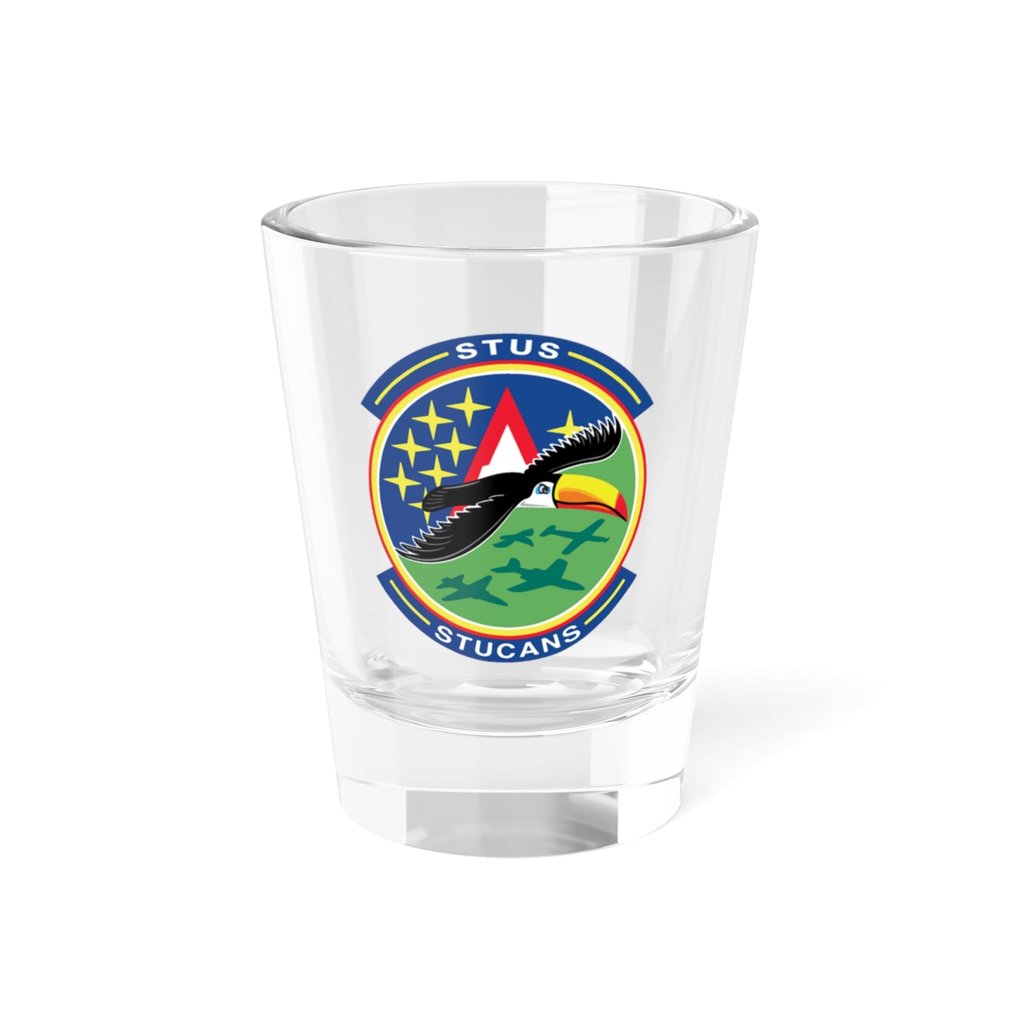 71st STUS STUCANS (U.S. Air Force) Shot Glass 1.5oz