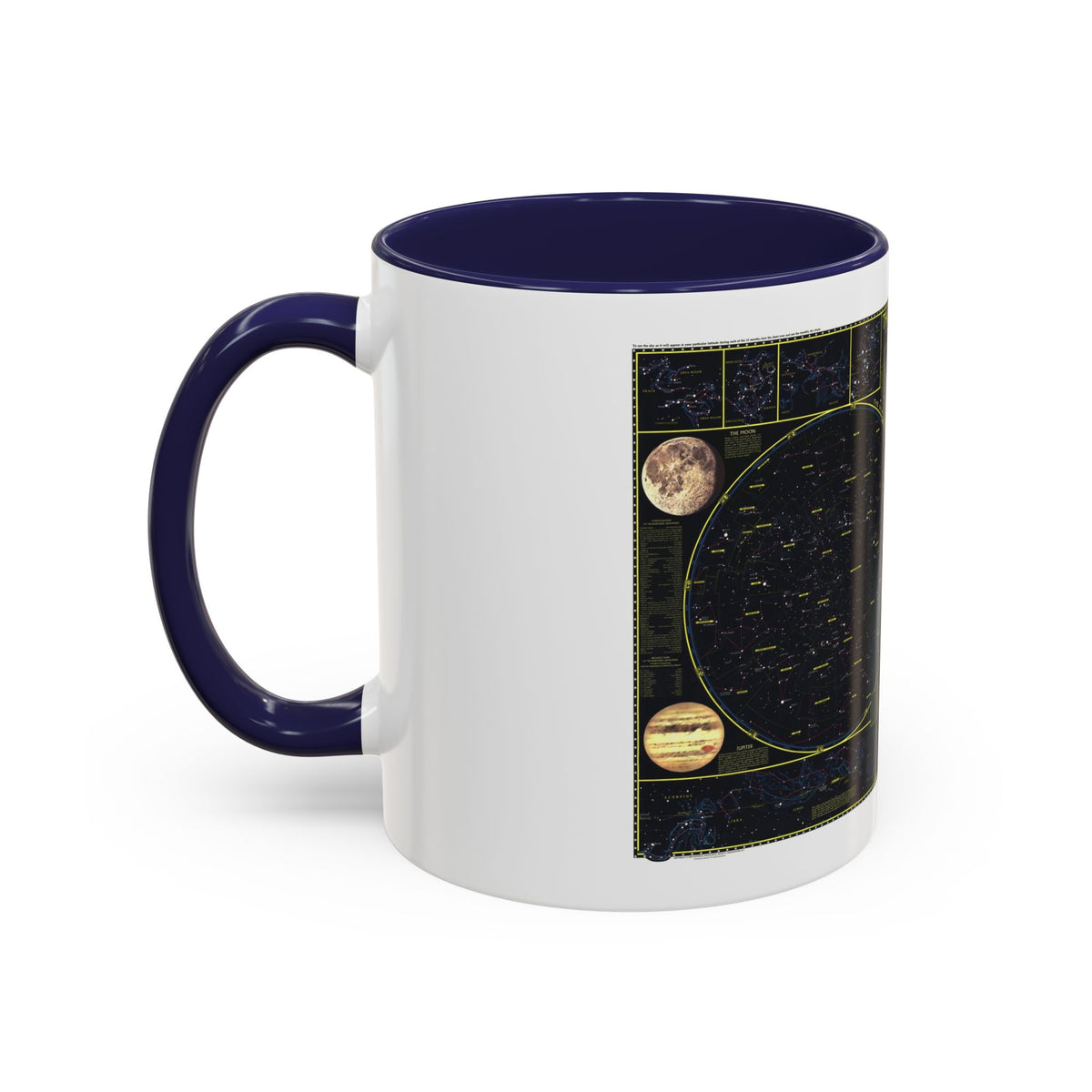 Heavens. The (1970) (Map) Accent Coffee Mug