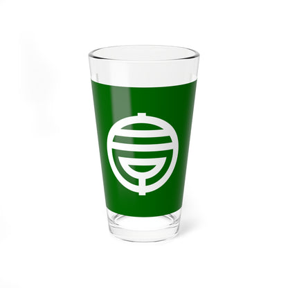 Flag of Shirako Chiba (Japan) Pint Glass 16oz